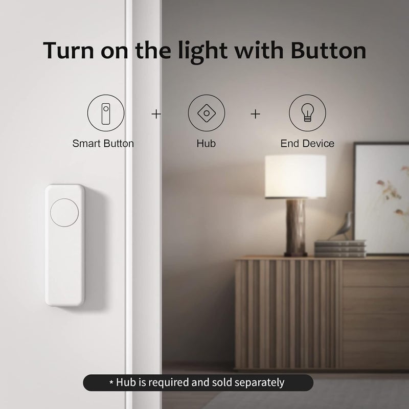 THIRDREALITY ZigBee Smart Button 4 Pack, 3-Way Remote Control, Require Zigbee hub, Work with SmartThings, Aeotec, Hubitat, Home Assistant, Third Reality Hub, Battery Included. - Image 4